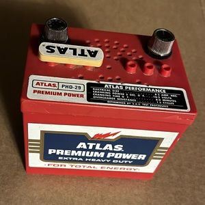Vintage Atlas PHD-29 Premium Power AM Transistor Radio, Works!